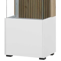 Wohnen Wohnzimmer-Vitrine in Weiß und Wildeiche - Nenaloro