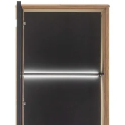 Wohnzimmervitrine in Wildeiche & Anthrazit - Flacona^Wohnen New