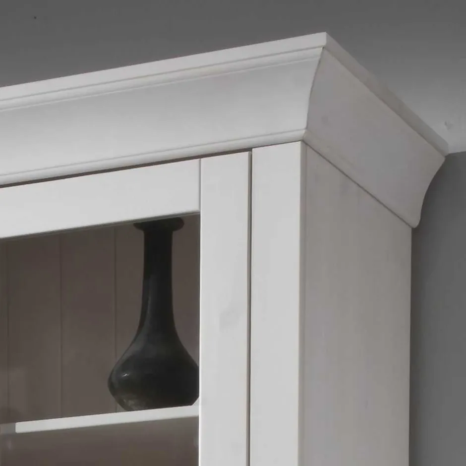 Wohnzimmervitrine Satumare in Weiß^Wohnen Clearance