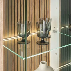 Wohnen Wohnzimmervitrinen & TV Board & Regal Set - Nenaloro (vierteilig)