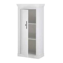 Wohnzimmerwohnwand in weißer Holzoptik Pinie - Liancos (vierteilig)^Wohnen Outlet