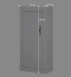 Wohnzimmerwohnwand in weißer Holzoptik Pinie - Liancos (vierteilig)^Wohnen Outlet