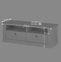 Wohnzimmerwohnwand in weißer Holzoptik Pinie - Liancos (vierteilig)^Wohnen Outlet