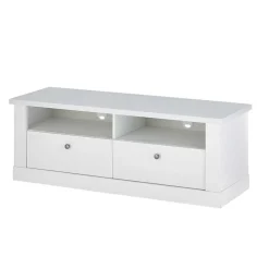 Wohnzimmerwohnwand in weißer Holzoptik Pinie - Liancos (vierteilig)^Wohnen Outlet