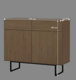 Wohnen Wohnzimmer-Wohnwand Set - Jaskin (dreiteilig)