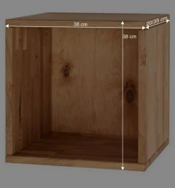 Würfel Regal aus Massivholz geölt - Iljona^Wohnen