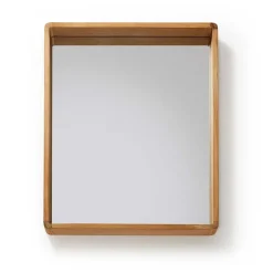 80x65 Badezimmerspiegel mit Teak Holz - Tiranny^Wohnen Sale