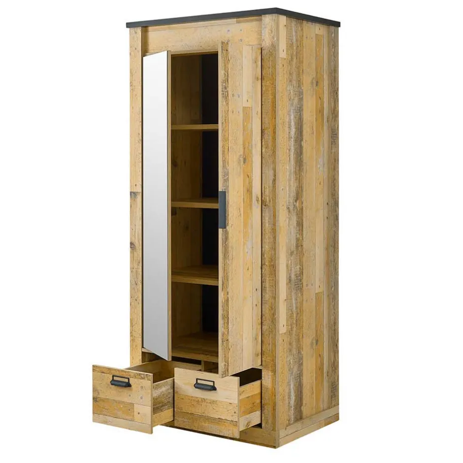 90x200 Bett & Nachttisch & Schrank - Naiavio (dreiteilig)^Wohnen