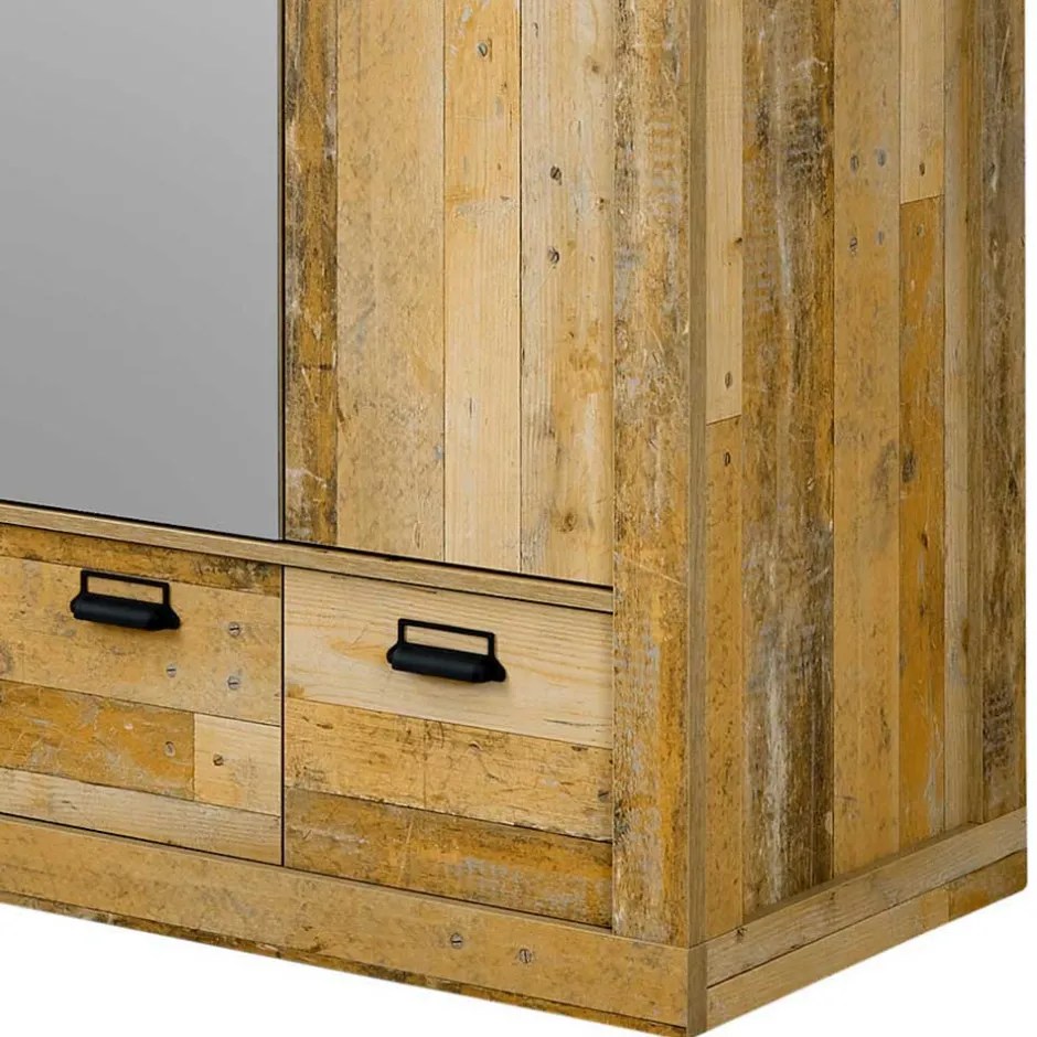 90x200 Bett & Nachttisch & Schrank - Naiavio (dreiteilig)^Wohnen