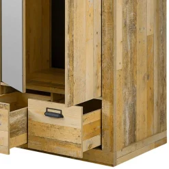 90x200 Bett & Nachttisch & Schrank - Naiavio (dreiteilig)^Wohnen