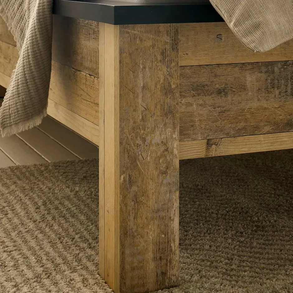 90x200 Bett & Nachttisch & Schrank - Naiavio (dreiteilig)^Wohnen