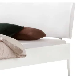 140x200 Bett in Weiß aus Buche & Kunstleder - Shian^Wohnen Sale