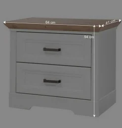 Wohnen 160x200 Bettanlage & Kleiderschrank - Maggio (vierteilig)