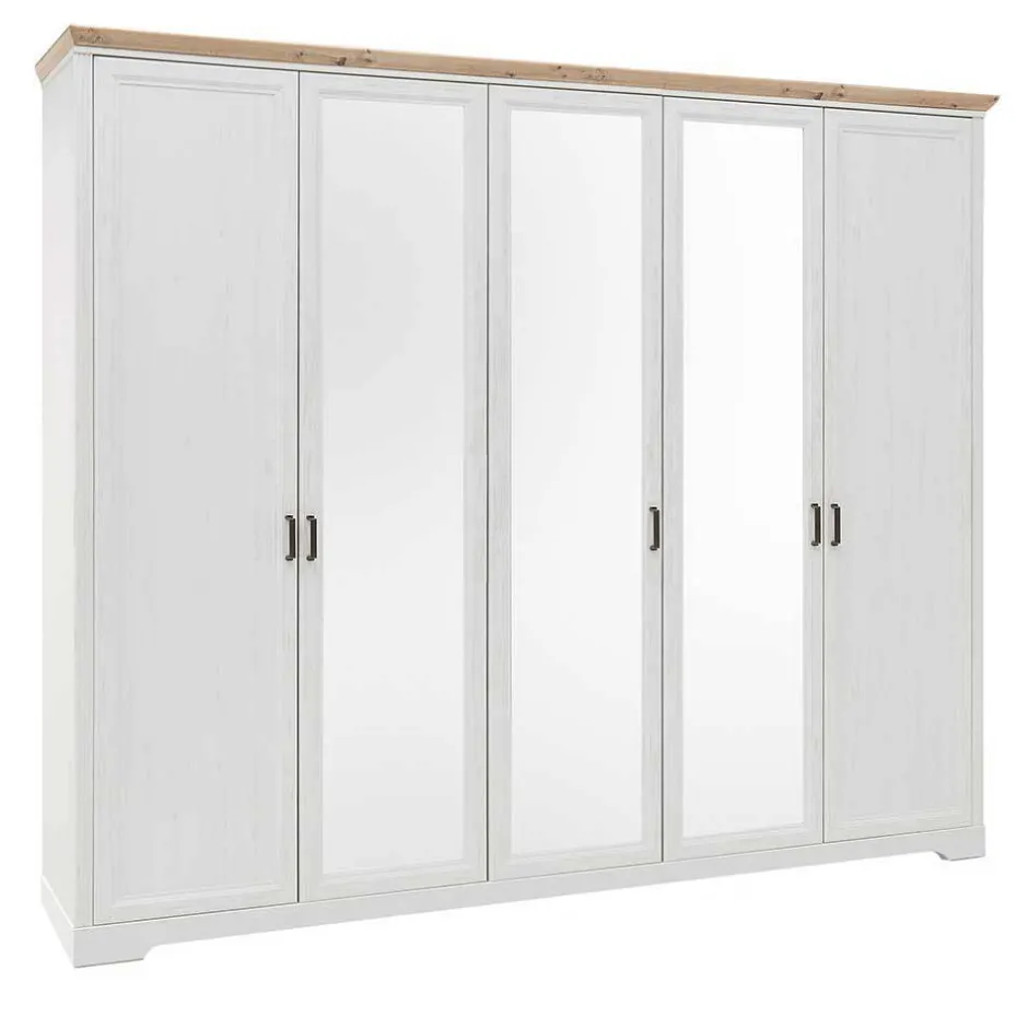 Wohnen 160x200 Bettanlage & Kleiderschrank - Maggio (vierteilig)