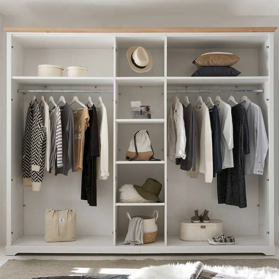 Wohnen 160x200 Bettanlage & Kleiderschrank - Maggio (vierteilig)