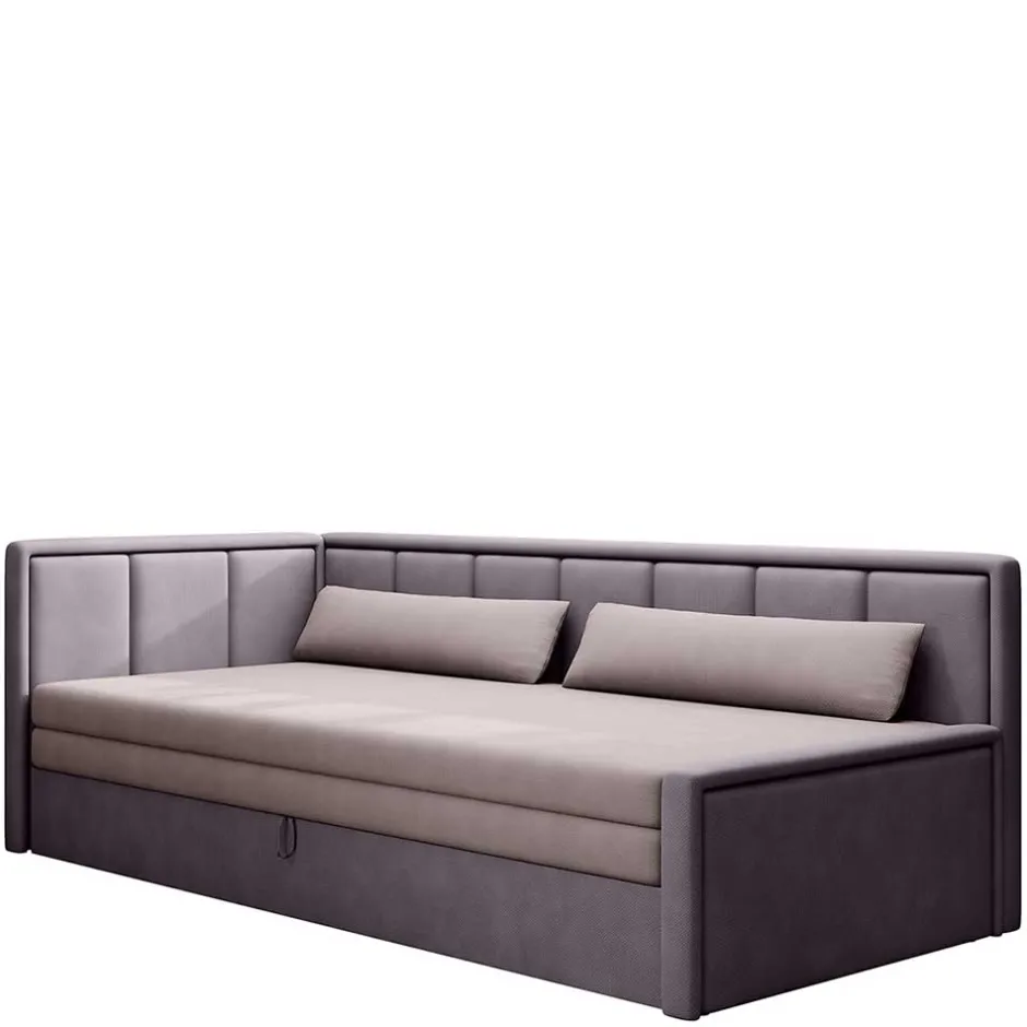 Wohnen 150x200 cm Bettsofa in Altrosa und Mauve - Tampa