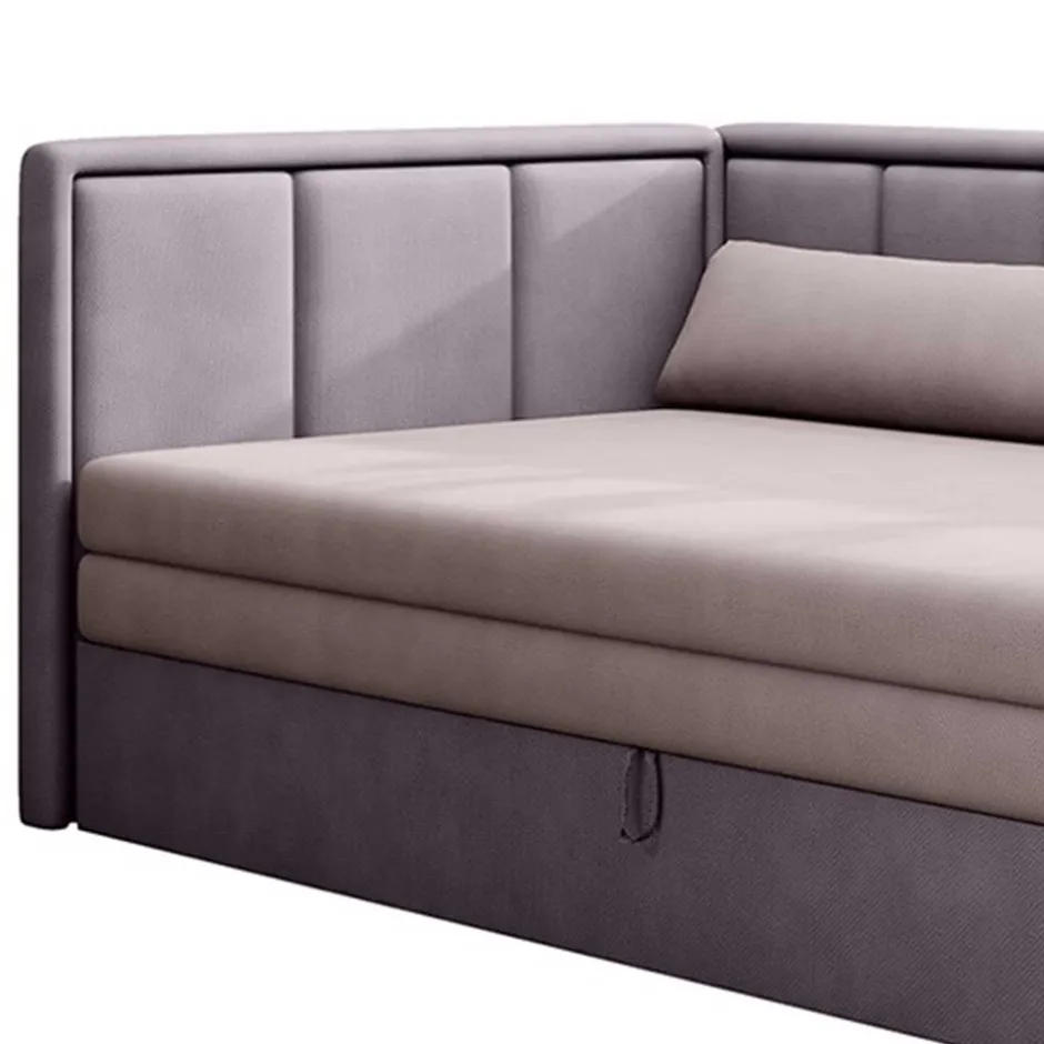 Wohnen 150x200 cm Bettsofa in Altrosa und Mauve - Tampa