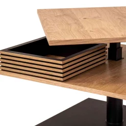 Wohnen 70x70 cm Couchtisch mit Staufach - Portland