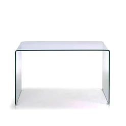 125x70 cm Design Schreibtisch aus Glas - Fire^Wohnen Clearance
