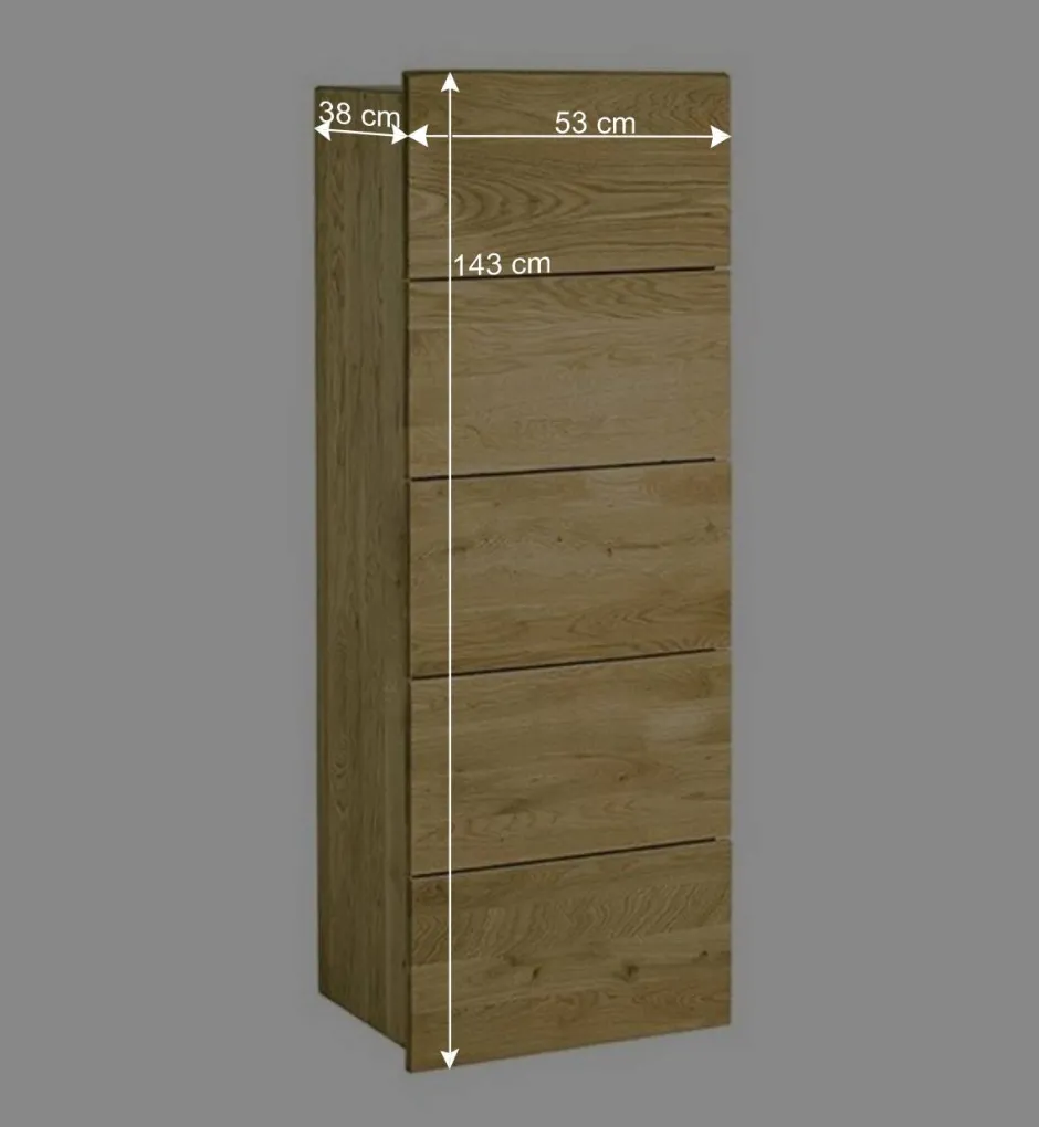 Wohnen 53x143 cm Eiche Kommode geölt - Avidora