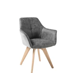 Wohnen 180x90 cm Esstisch & Tischsessel - Khawala (siebenteilig)