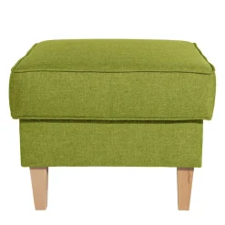 Wohnen 53x53 cm Hocker in Gelbgrün Stoff - Jenyca