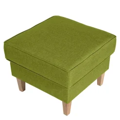 Wohnen 53x53 cm Hocker in Gelbgrün Stoff - Jenyca