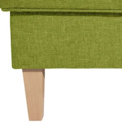 Wohnen 53x53 cm Hocker in Gelbgrün Stoff - Jenyca