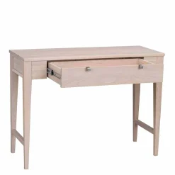 Wohnen 100x40 cm Konsolentisch in Eiche White Wash - Vaxos