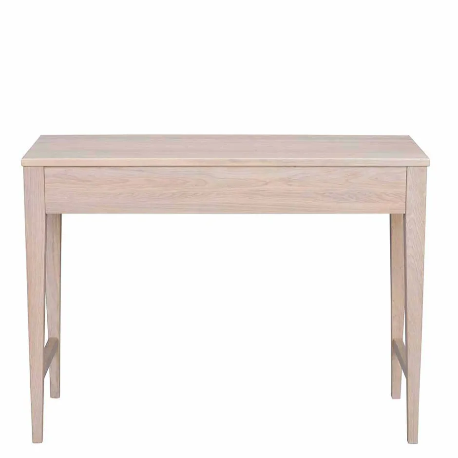 Wohnen 100x40 cm Konsolentisch in Eiche White Wash - Vaxos