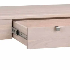 Wohnen 100x40 cm Konsolentisch in Eiche White Wash - Vaxos