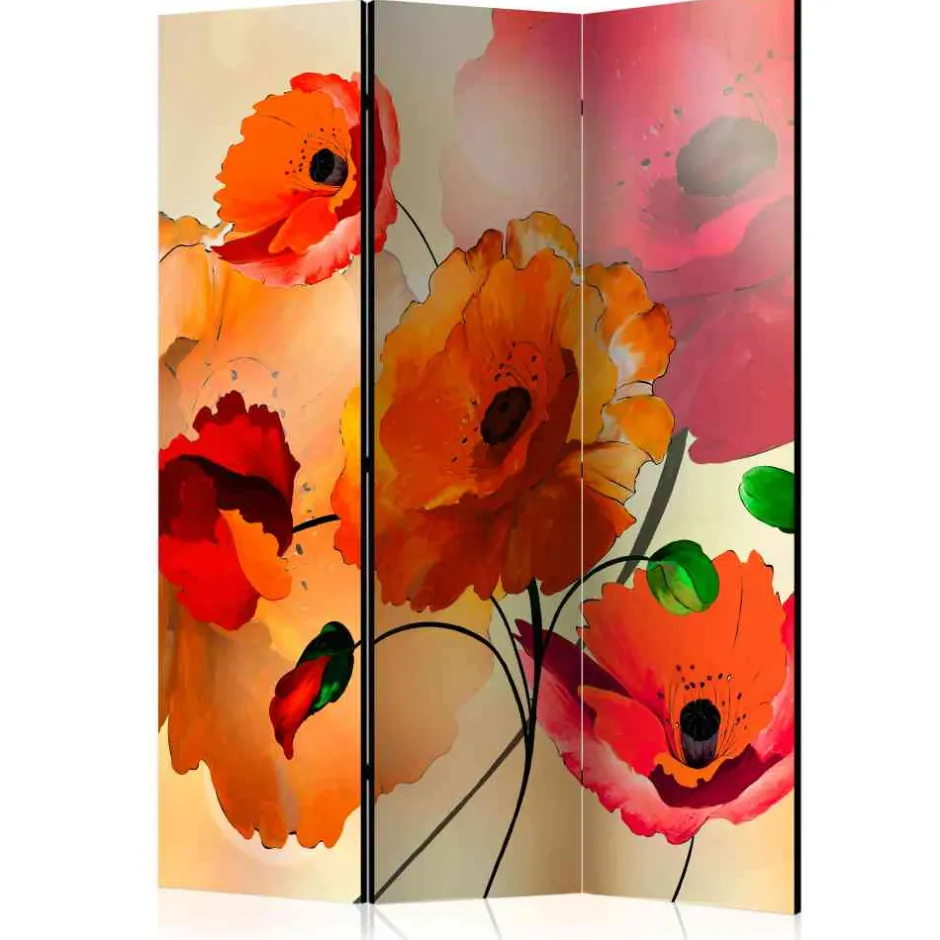 135x172 cm Paravent in Rot Orange - Hasting^Wohnen Sale