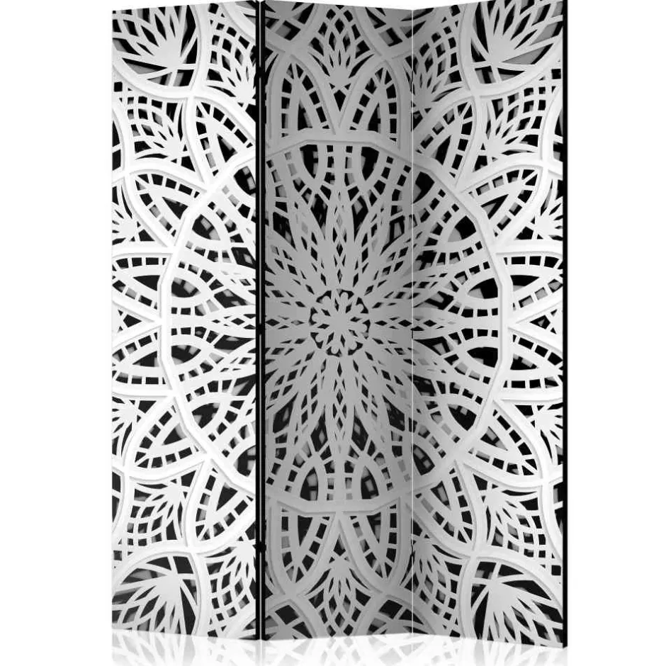 135x172 cm Paravent in Weiß & Schwarz - Wihelpa^Wohnen Online