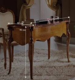 120x60 cm Schreibtisch im Italienischen Stil - Carlenna^Wohnen Online