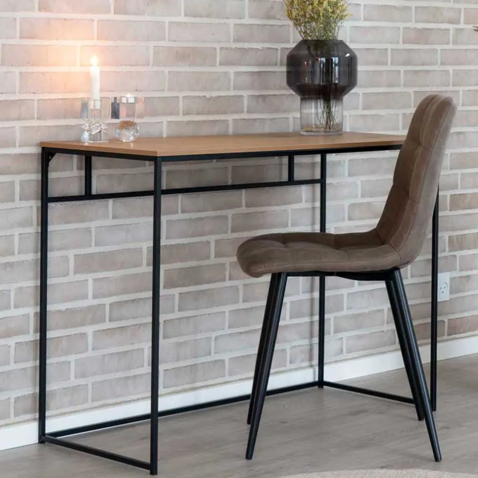 Wohnen 100x45 cm Schreibtisch in Eiche Optik - Enzetra