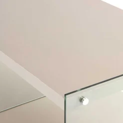 Wohnen 120x60 cm TV Tisch mit Glas Wangen - Culagan