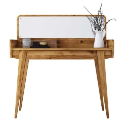 Wohnen 110x45 cm Wildeiche Schminktisch mit Schublade - Hardus