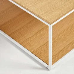 80x80 Couchtisch mit Bodenplatte in Eiche - Bosso^Wohnen Clearance