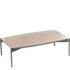 Wohnen 85x50 Couchtisch mit Glas Beschichtung Taupe - Basel