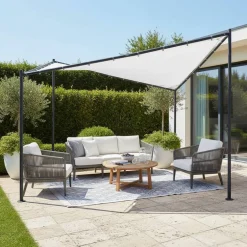 350x350 Garten Pavillon mit Walmdach - Emyta^Wohnen Clearance