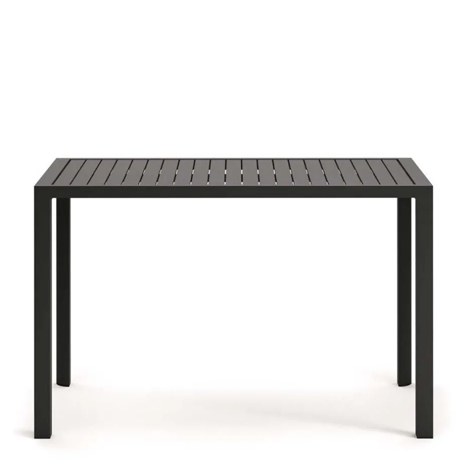 Wohnen 150x77 Garten Stehtisch in Dunkelgrau - Dumoriva