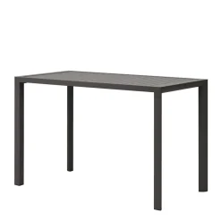 Wohnen 150x77 Garten Stehtisch in Dunkelgrau - Dumoriva