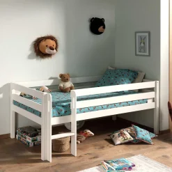 90x200 Hochbett in Weiß - 83 cm hoch - Renema^Wohnen Sale