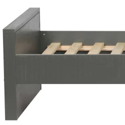 Wohnen 90x200 Holzbett in Grau aus Kiefer - Firgetta