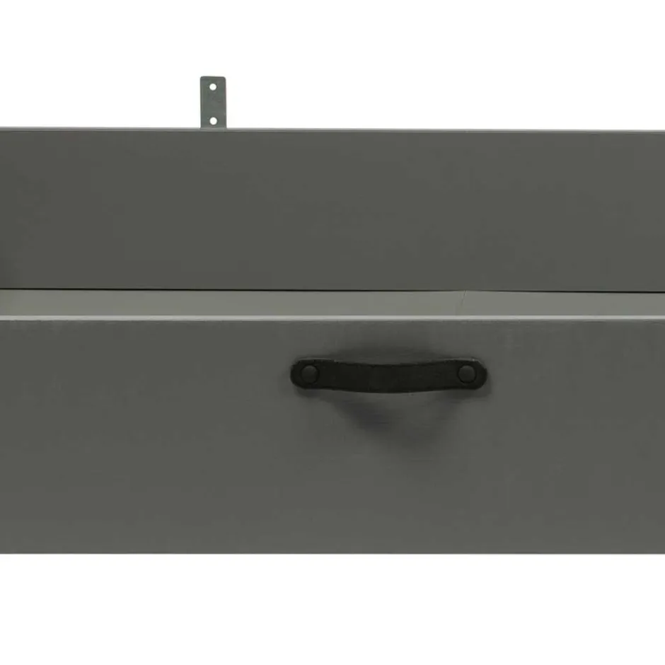 Wohnen 90x200 Holzbett in Grau aus Kiefer - Firgetta