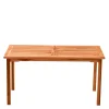 Wohnen 150x90 Holztisch für den Garten aus Teak - Klahuma