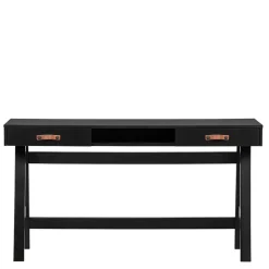 Kinder Wohnen 140x62 Kiefernholz Schreibtisch in Schwarz - Ilvessino