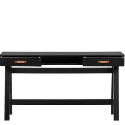 Kinder Wohnen 140x62 Kiefernholz Schreibtisch in Schwarz - Ilvessino