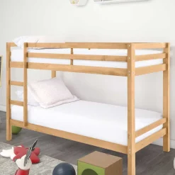 90x200 Kinder Stockbett in Kiefer Natur - Lowes^Wohnen Sale