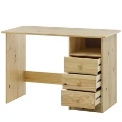 Wohnen 110x54 Kleiner Schreibtisch aus Kiefer Massivholz - Bibulath
